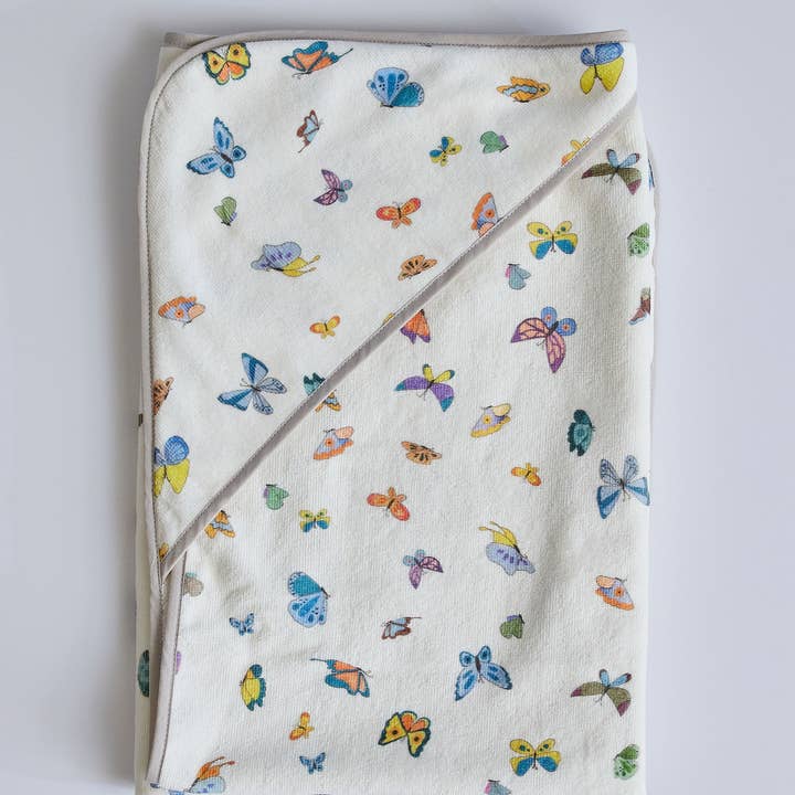 Madame Butterfly Hooded Bath Towel for wholesale on Faire