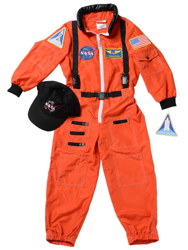 Aeromax Toys - Vendita all'ingrosso Costume di carnevale - Bambini - Jr. Tuta da astronauta con berretto ricamato