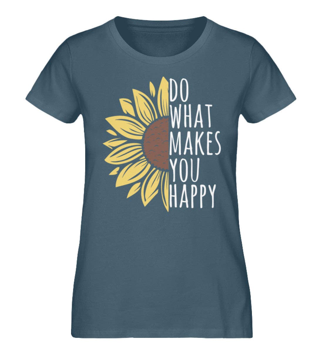 GARTENFAN - Wholesale Screen Printed T-Shirt - Women's - What makes you happy - women's premium organic shirt0