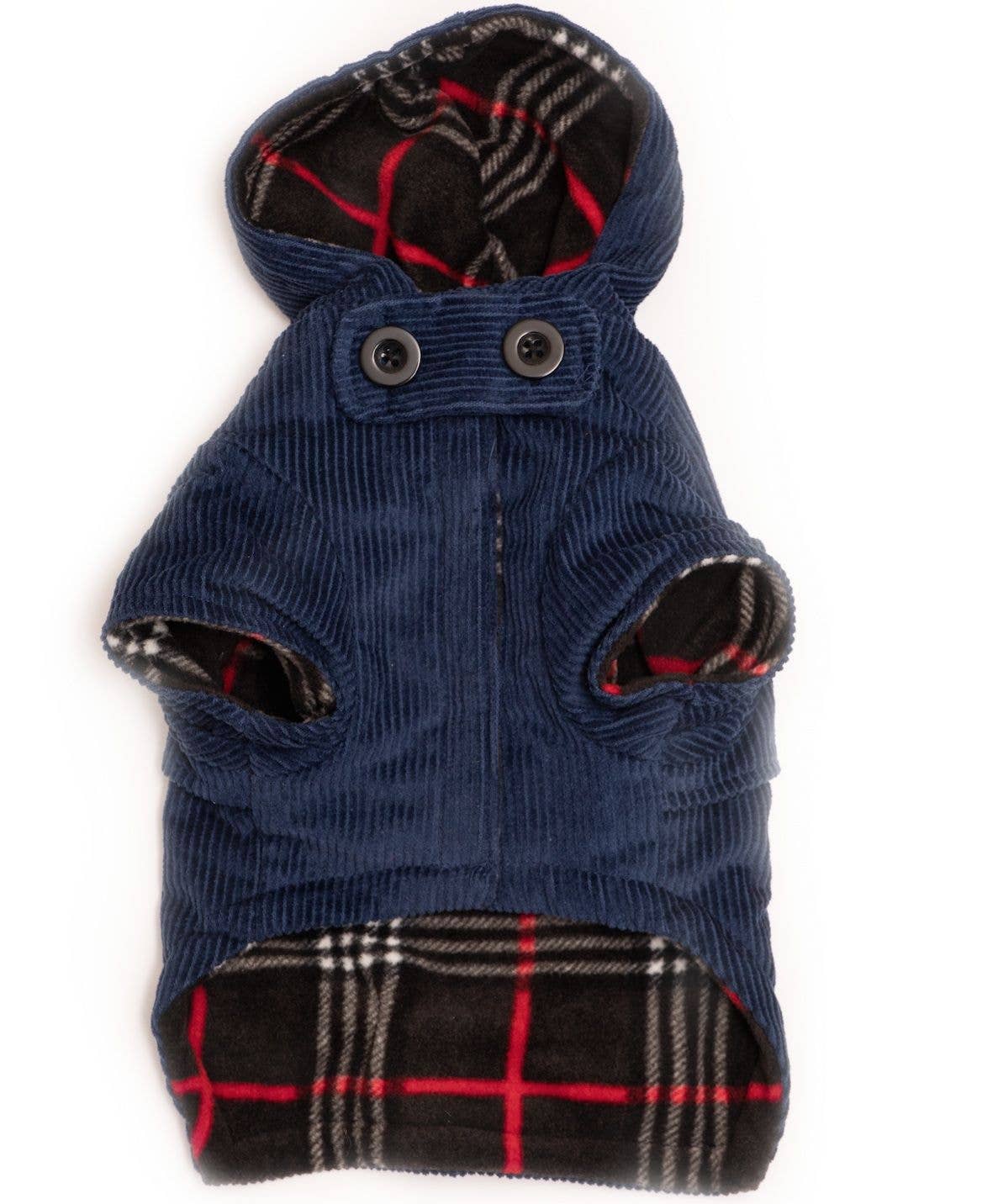 PetLondon - Wholesale Pet Coat - Dog - Corduroy Toggle Dog Coat Blue1