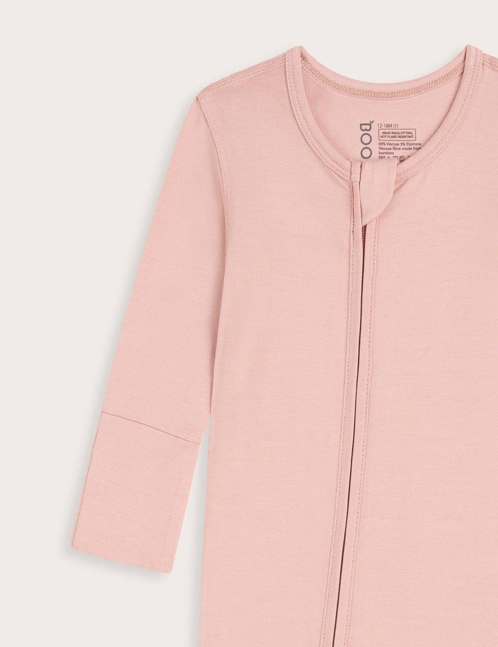 Baby Long Sleeve Romper - Dusty Pink for wholesale on Faire3