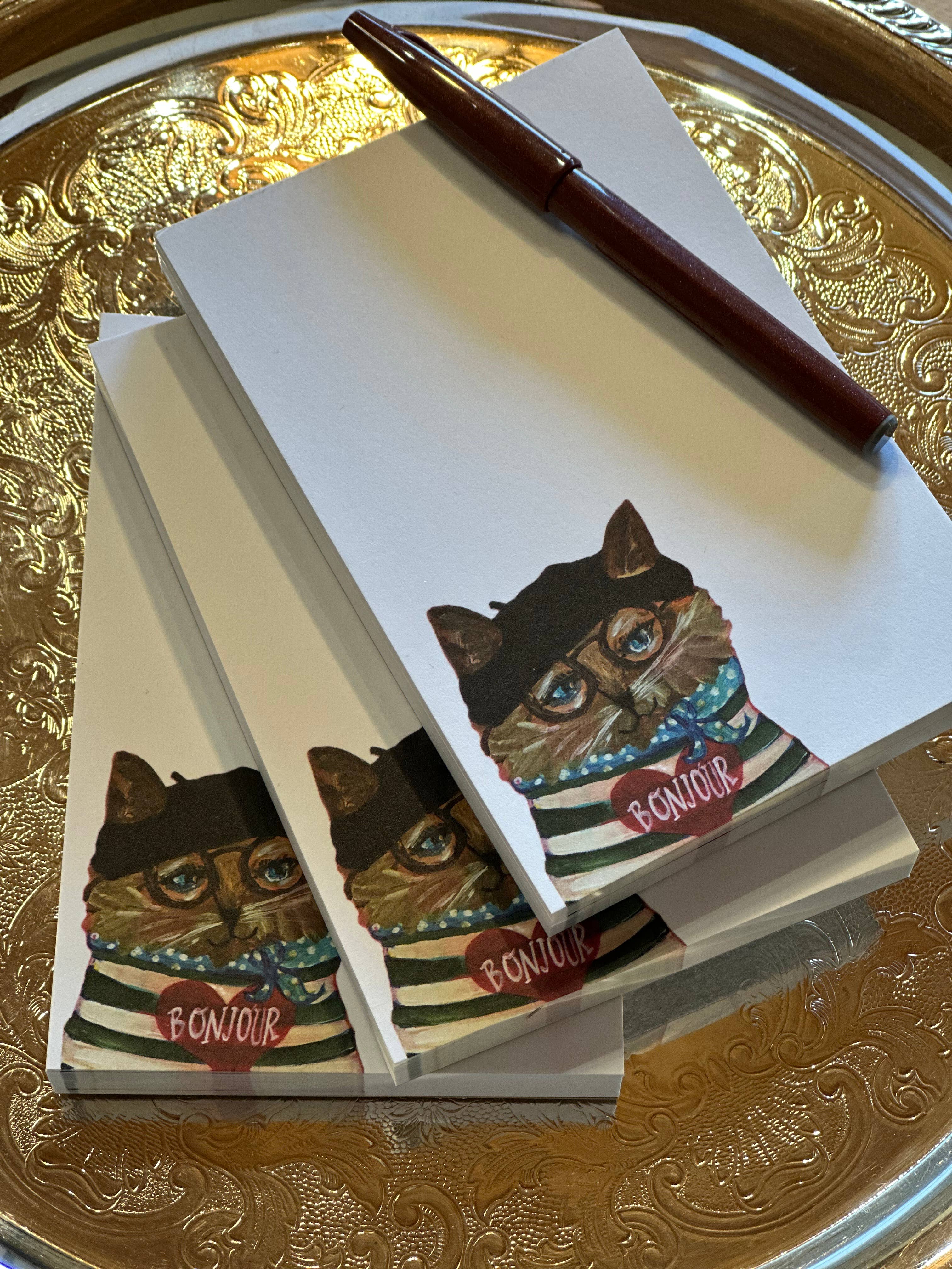 Carpe Diem Papers - Wholesale Notepad - Bonjour Chat Le Petit Notepad2