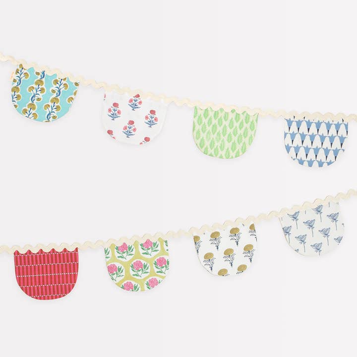 Meri Meri - Wholesale Bunting/Garland - Meri Meri x Molly Mahon Fabric Garland