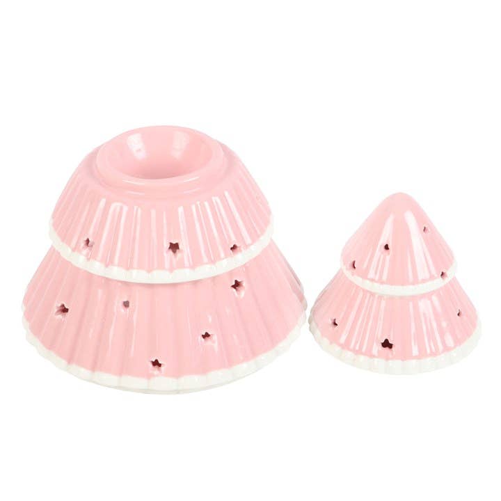 Unburnt Home Fragrance - Wholesale Wax Warmer - Pink Christmas Tree Melt or Oil Burner1