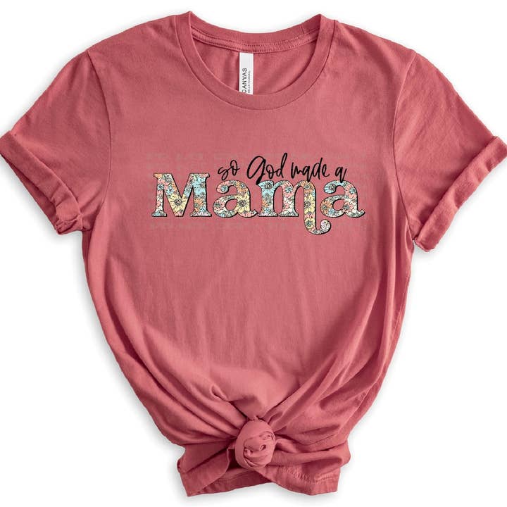 Alors Dieu a créé une maman DTF Transfer pour la vente par K and M Designs