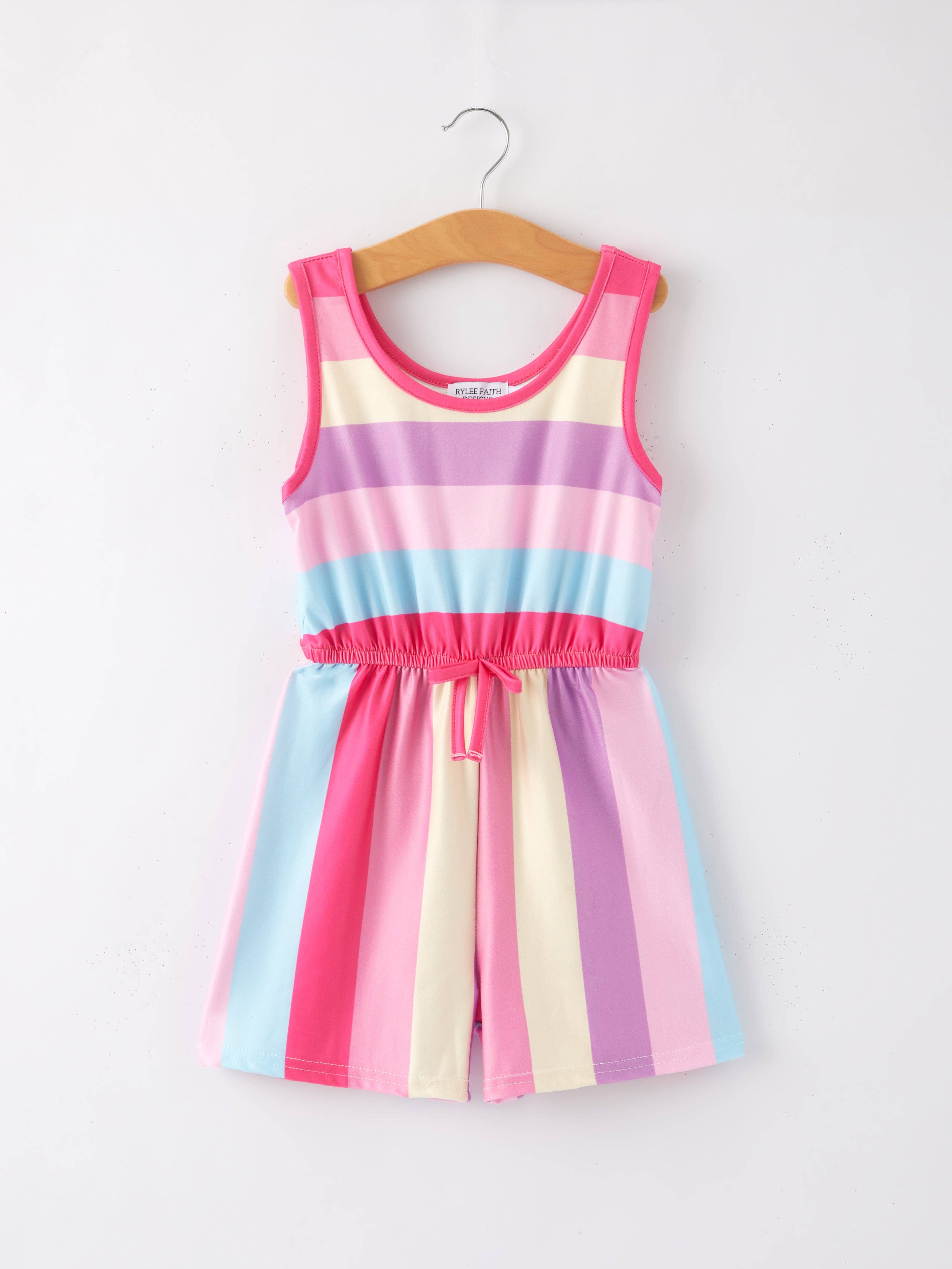 Rylee Faith Designs - Wholesale Dress Set - Baby - Leopard Striped Milk Silk 3-piece Jumpsuit Set21