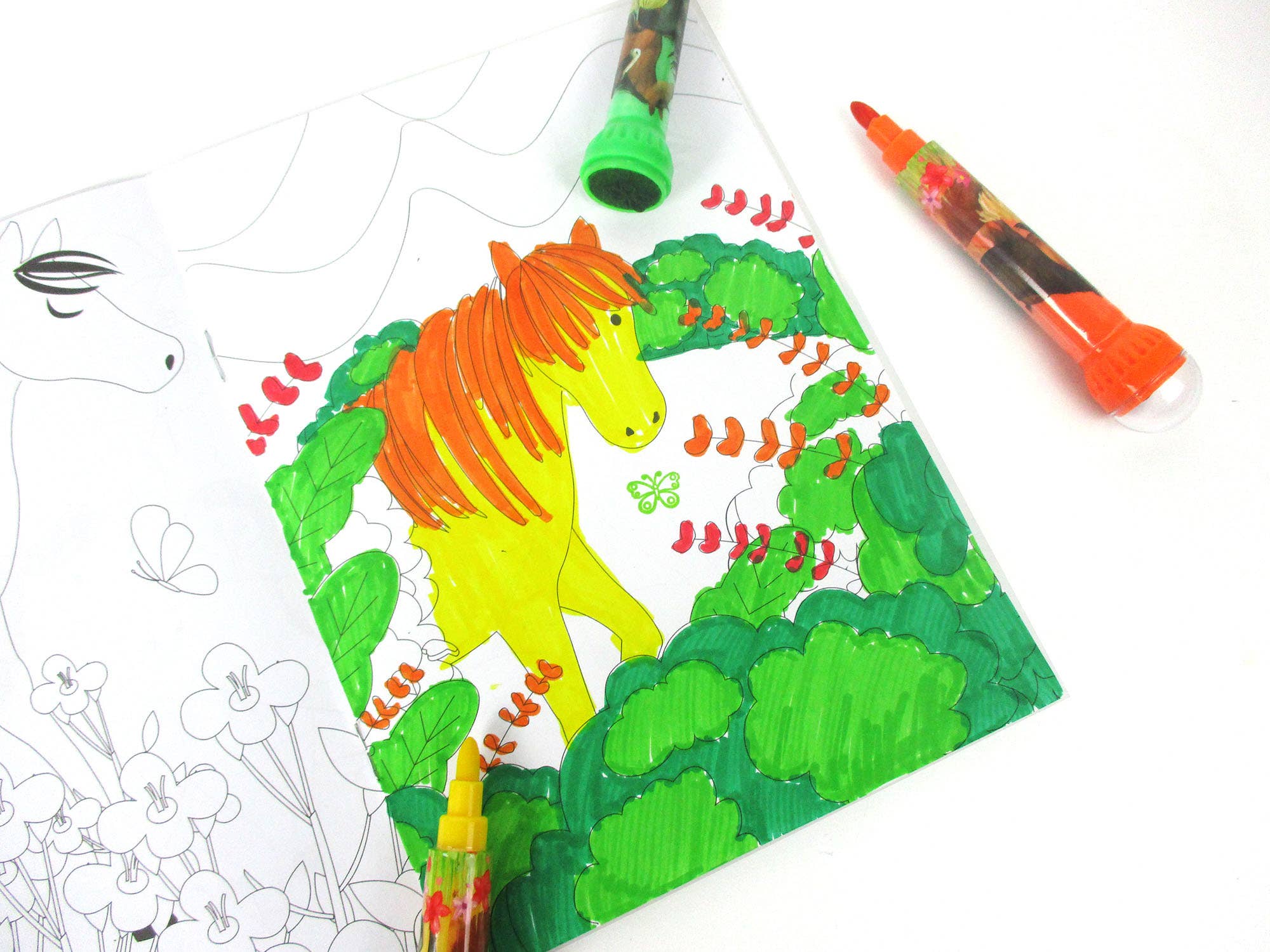 Tiny Mills - Wholesale Markers - Kids & Baby - Horse and Pony Stamp Marker Set - Set of 10 5