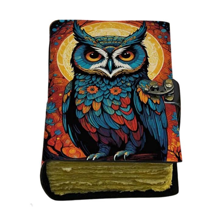 Neues Eulen-Lederjournal Keltisches Gotisches Tarot-Journal Notizbuch für den Großhandel von Billion Brothers