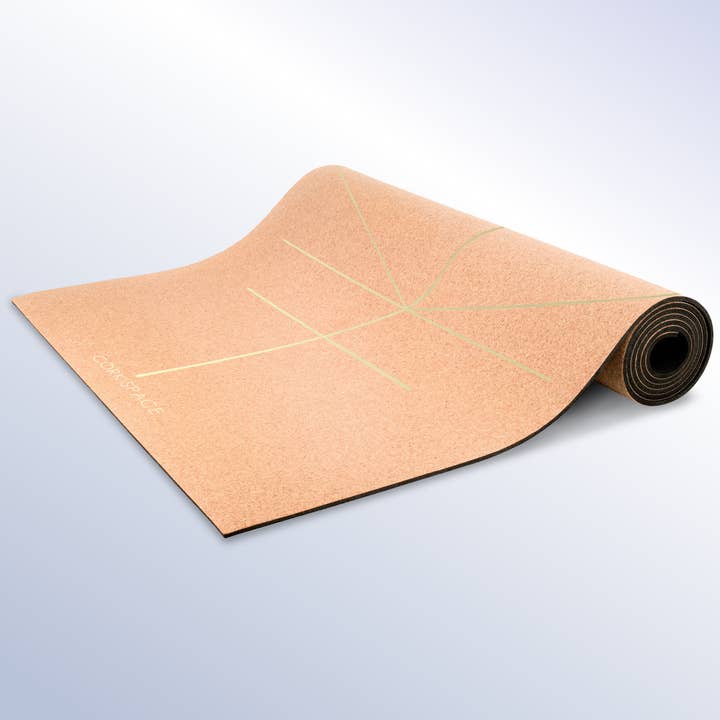 Air Golden Align Cork Yoga Mat for wholesale by Cork Space