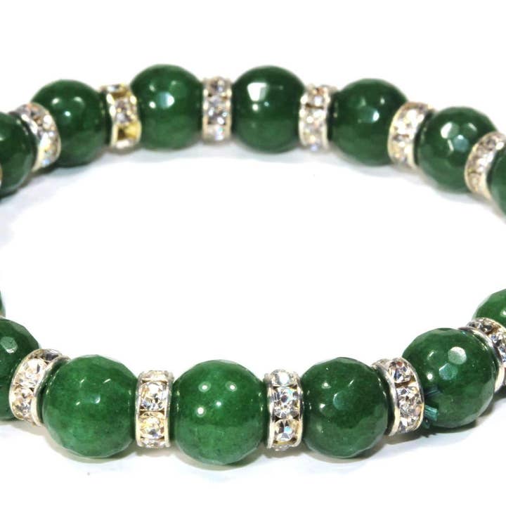 Wild Lotus – wholesale Pärlarmband – Medley av runda agat sten Sparkle Yoga Armband1