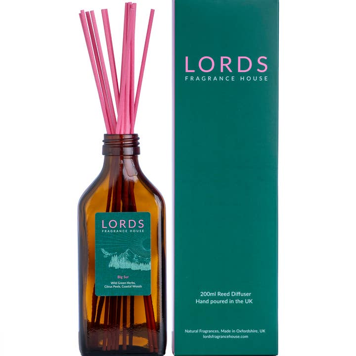 LORDS Fragrance House - Wholesale Geurstokjes - Big Sur Large Reed Diffusers | Rietverspreiders met een lange levensduur1