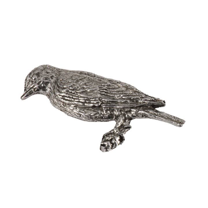 Broche à épinglette en étain Motif oiseau bleu de l'Est des montagnes, B108 pour la vente par Creative Pewter Designs