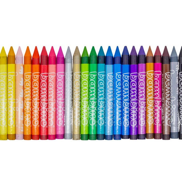 Bambino Crayons - Wholesale Crayons - Kids & Baby - Bambino Crayons - Pack of 24 Gold and Silver