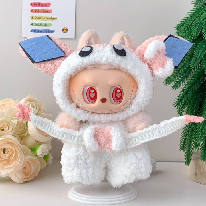 Lilyrosy(Duty free) - Wholesale Stuffed/Plush Toy - Kids & Baby - Handmade Crochet Labubu Outfit – Pokémon Eevee Series12