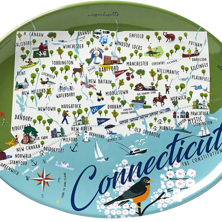 Galleyware - Wholesale Platter - Connecticut 16" Melamine Platter0