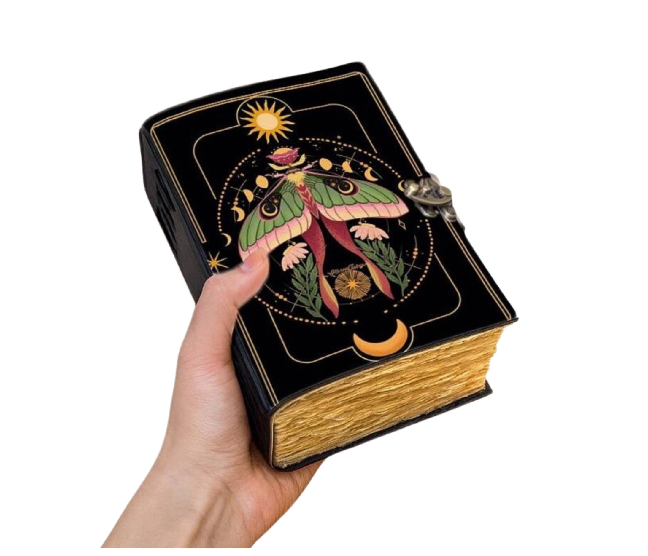 Billion Brothers - Wholesale Journal/Diary - Moth Travel Diary Grimoire Notebook Gothic Vintage Journal2