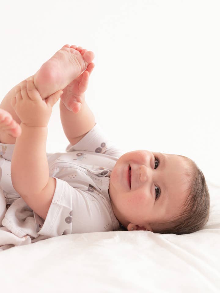 Combinaison Zippée en Bambou pour Journée à la Ferme Courte pour la vente par Lilulila