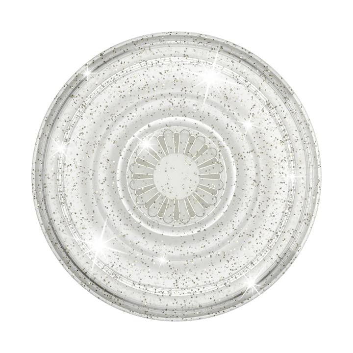 PopSockets - Wholesale Phone Grip - PopSockets Phone Grip - Clear Glitter Silver