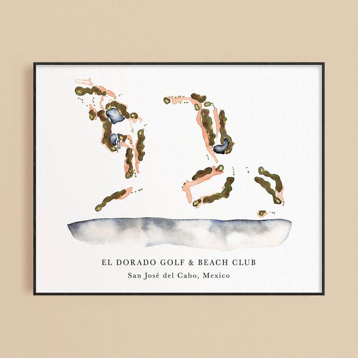 El Dorado Golf Club Print for wholesale by ally aiken design