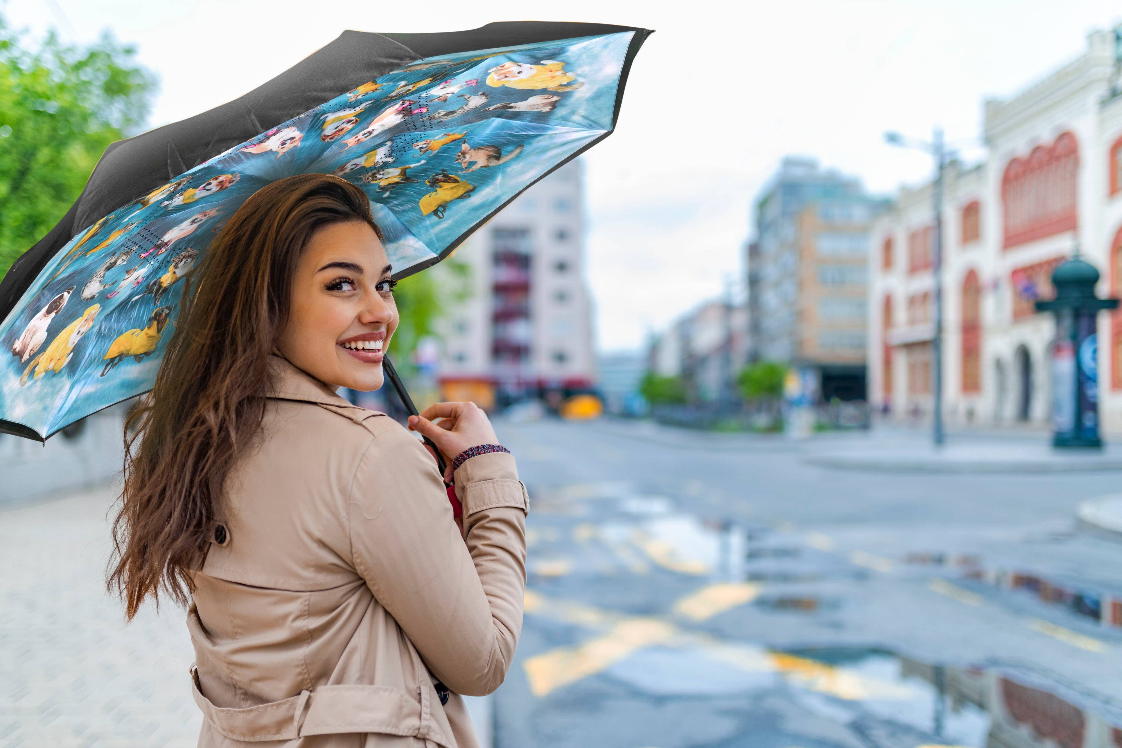 Nupouch / Nufoot - Vente Parapluie – femme - Parapluie inversé Topsy Turvy - 31 couleurs et motifs magnifiques54