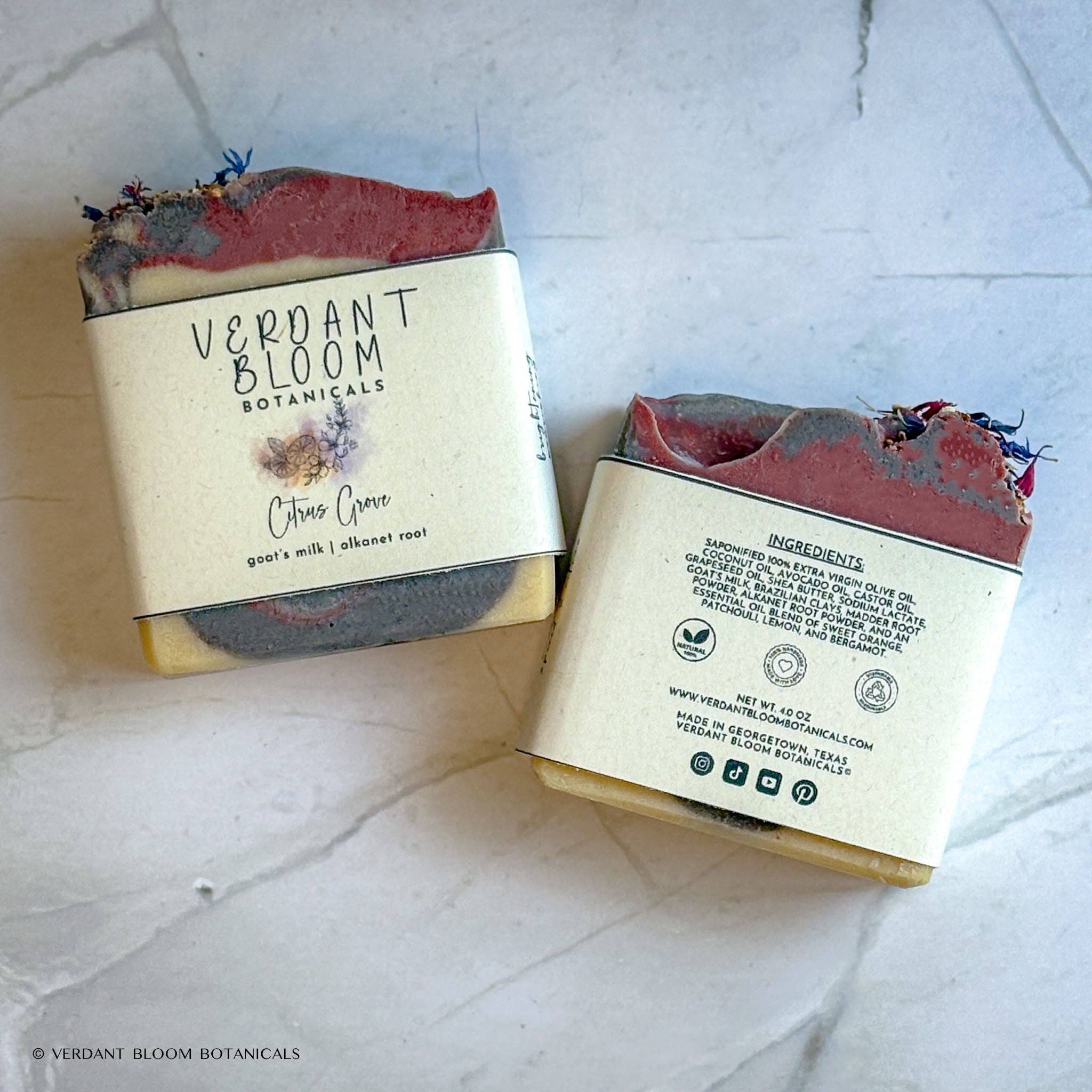 Verdant Bloom Botanicals - Wholesale Bar Soap - Citrus Grove2