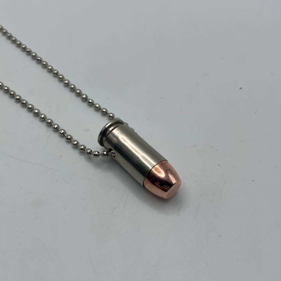 Vermont Cut Coins & 2nd Shot Round - Wholesale Pendant/Charm Necklace - Bullet Necklace - Many Calibers - .223 .45 9mm .40 10mm1