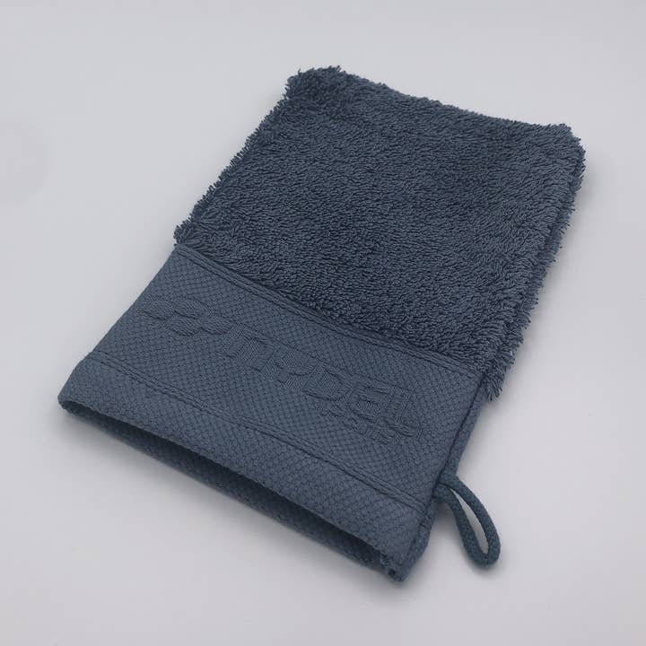 Washcloth - Organic Cotton 700gr/m² Mineral Blue for wholesale by Nydel