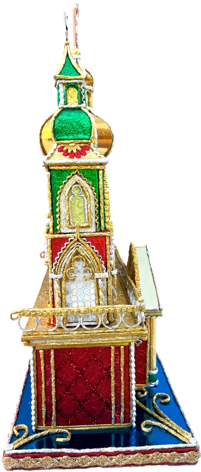 Mia's Polish Treasures – wholesale Nativity scene decor – Krakow's Nativity With Three Church Steeples1
