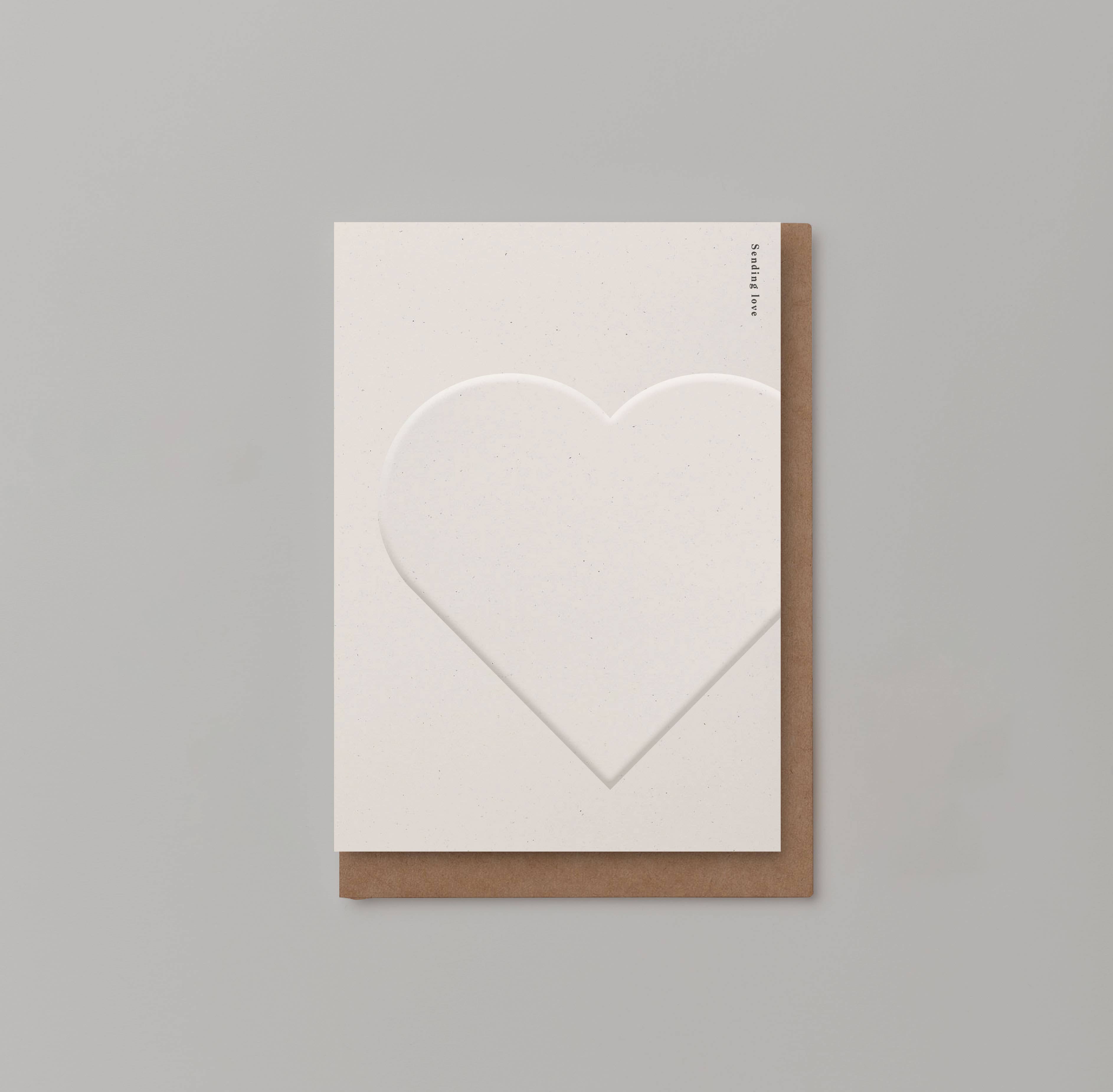 Kinshipped - Wholesale Love card - 'SENDING LOVE' CARD