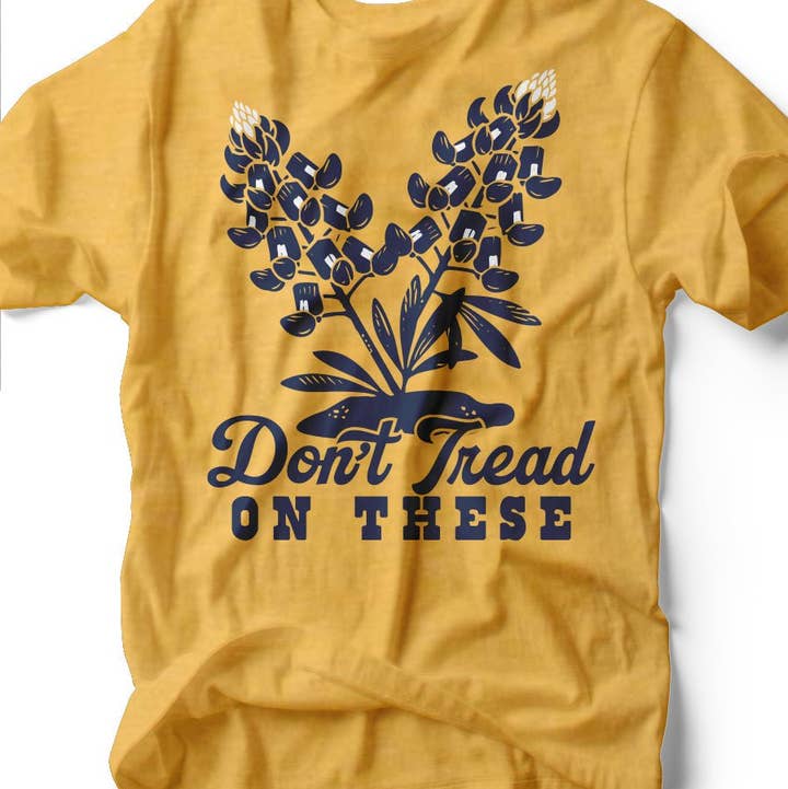 Ruby’s Rubbish - Wholesale Screen Printed T-Shirt - Women's - Don't Tread On These | Texas Graphic Tee | Ruby’s Rubbish®0