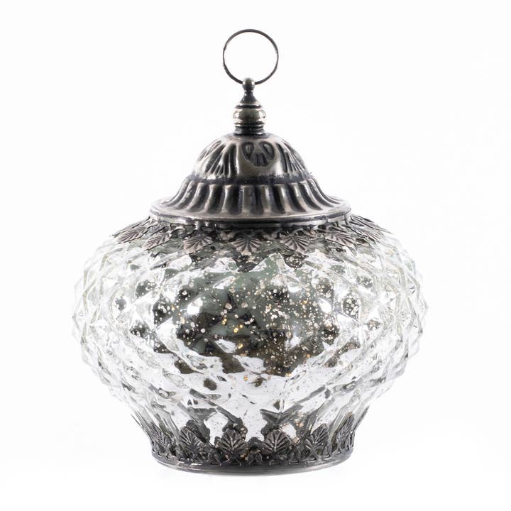 Oak Street Wholesale - Wholesale Lantern - Shiny Silver Lantern