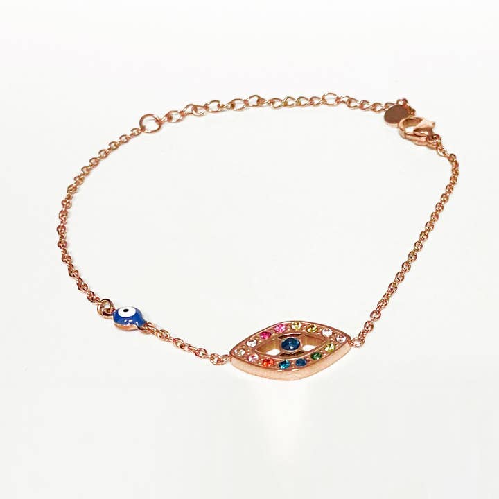 UDSALG - Tredje Øje - Hverdagsarmbånd (Rosa eller Hvid) for engroshandel hos Liventi Jewelry