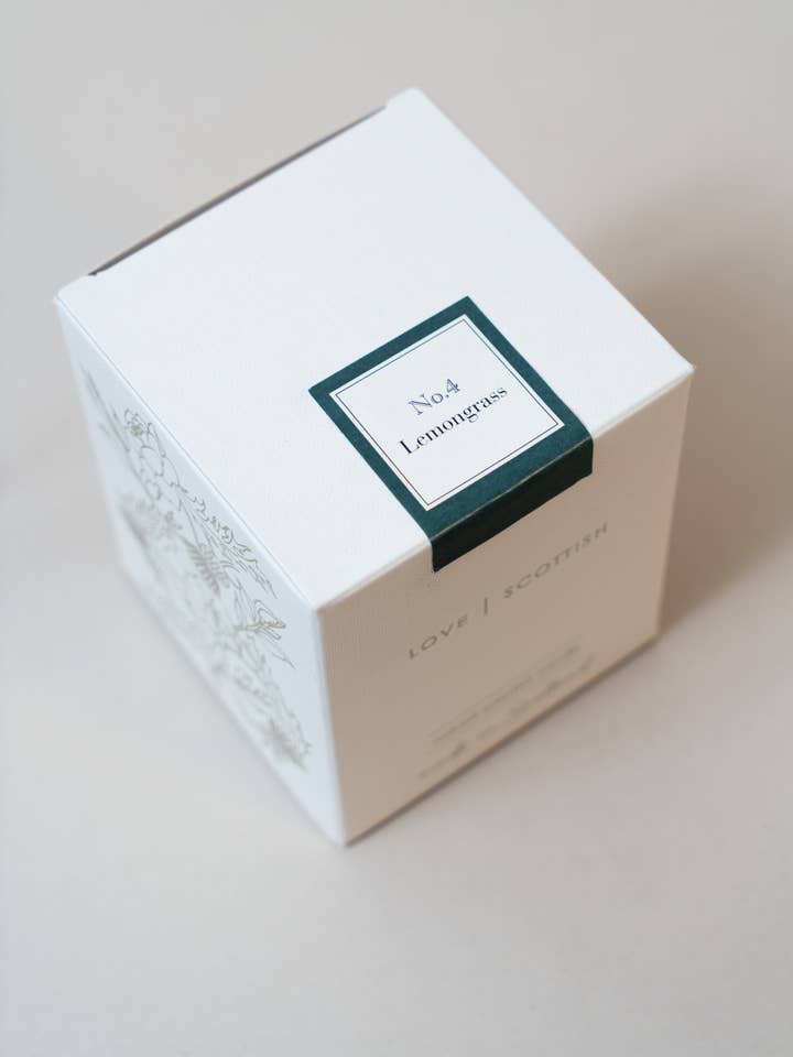 Citrongræs soja voks duftlys for engroshandel hos Love Scottish