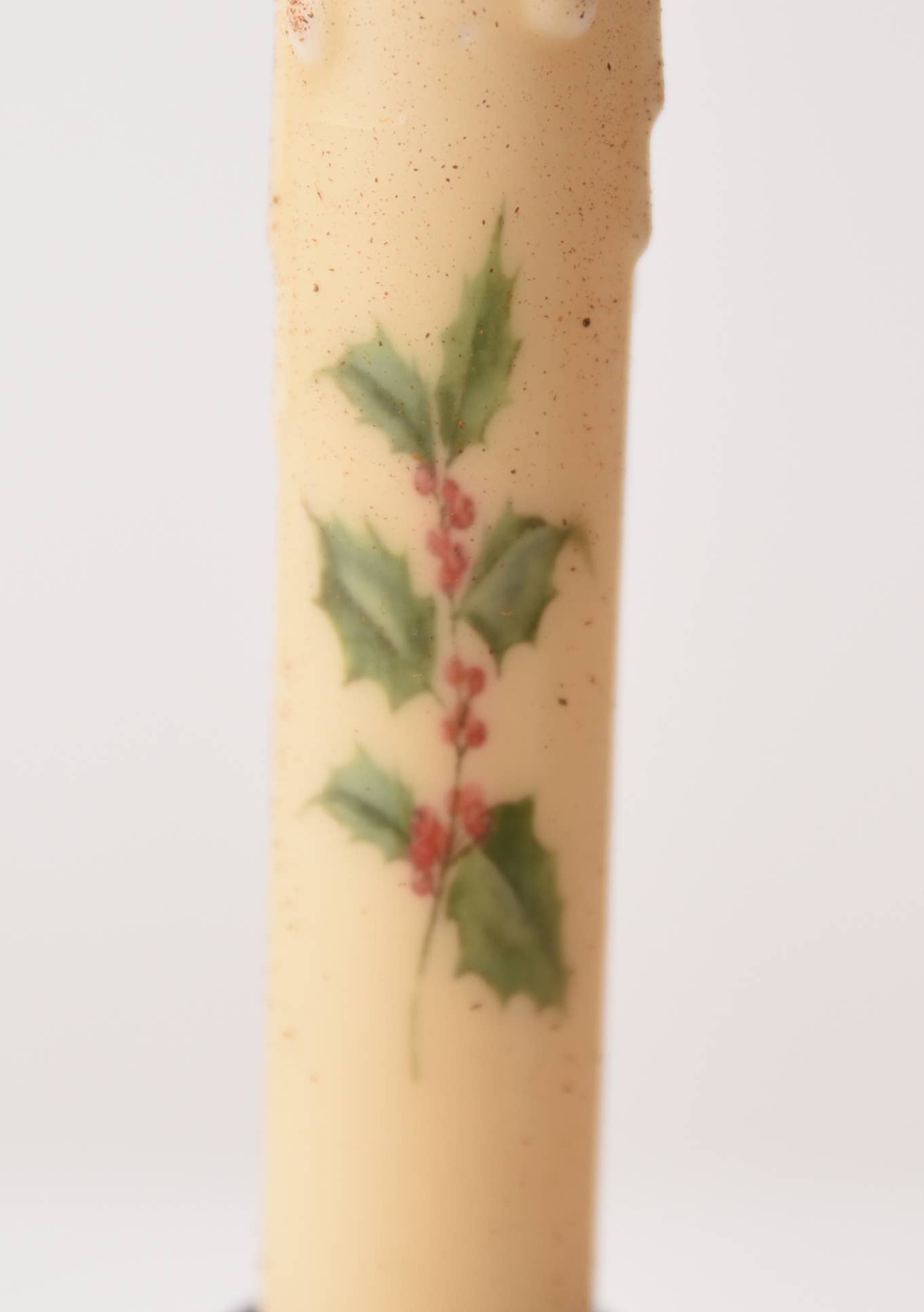 LMS Wholesale - Wholesale Flameless Candle - Holly Sprig LED Timer  Taper Candle3