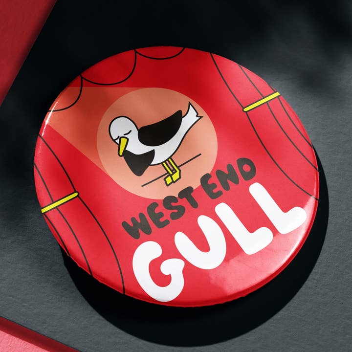 West End Gull Badge / Magnet for wholesale by hello DODO