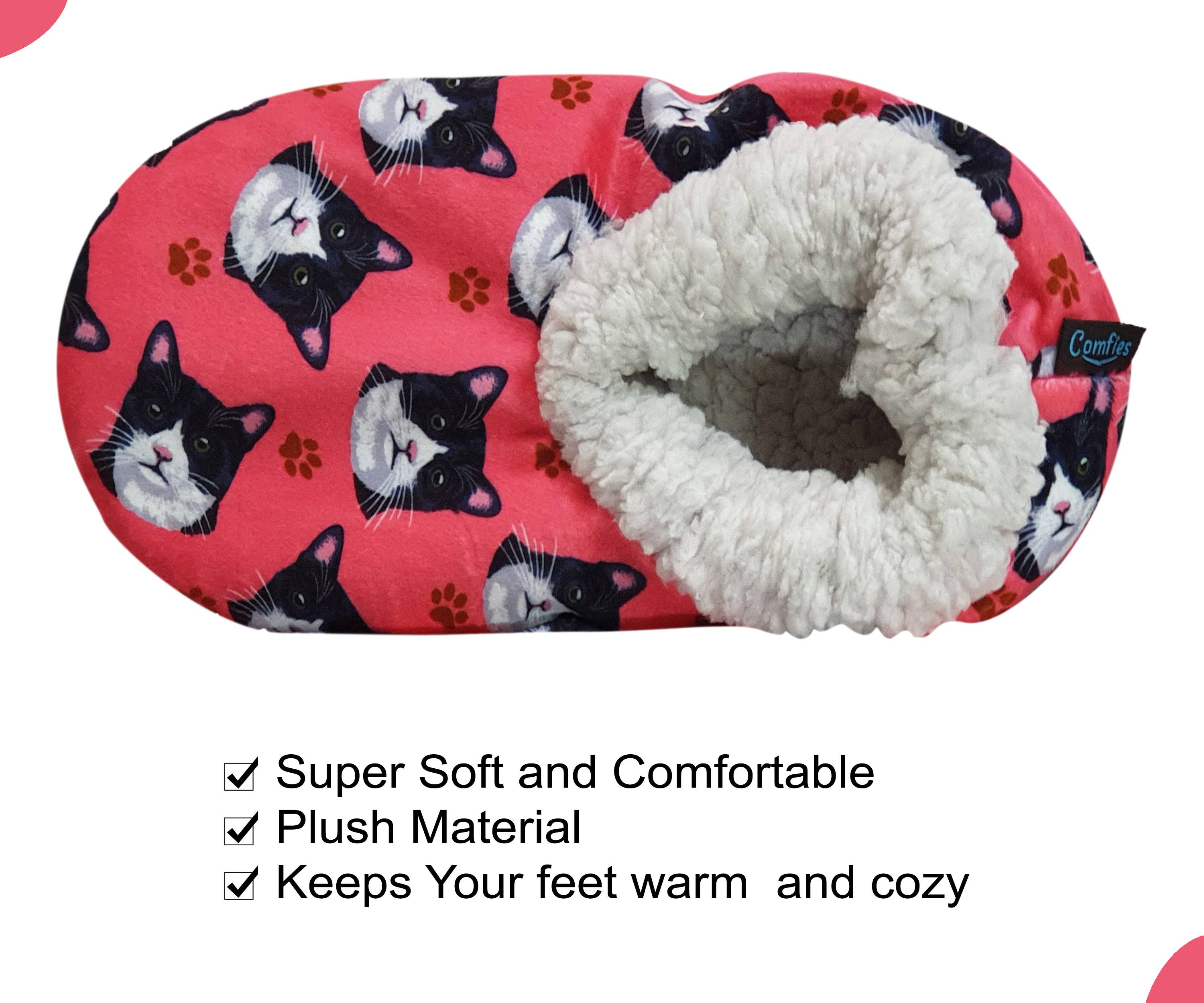 E&S Pets - Wholesale Slippers - Women's - Black and White Cat Slippers2