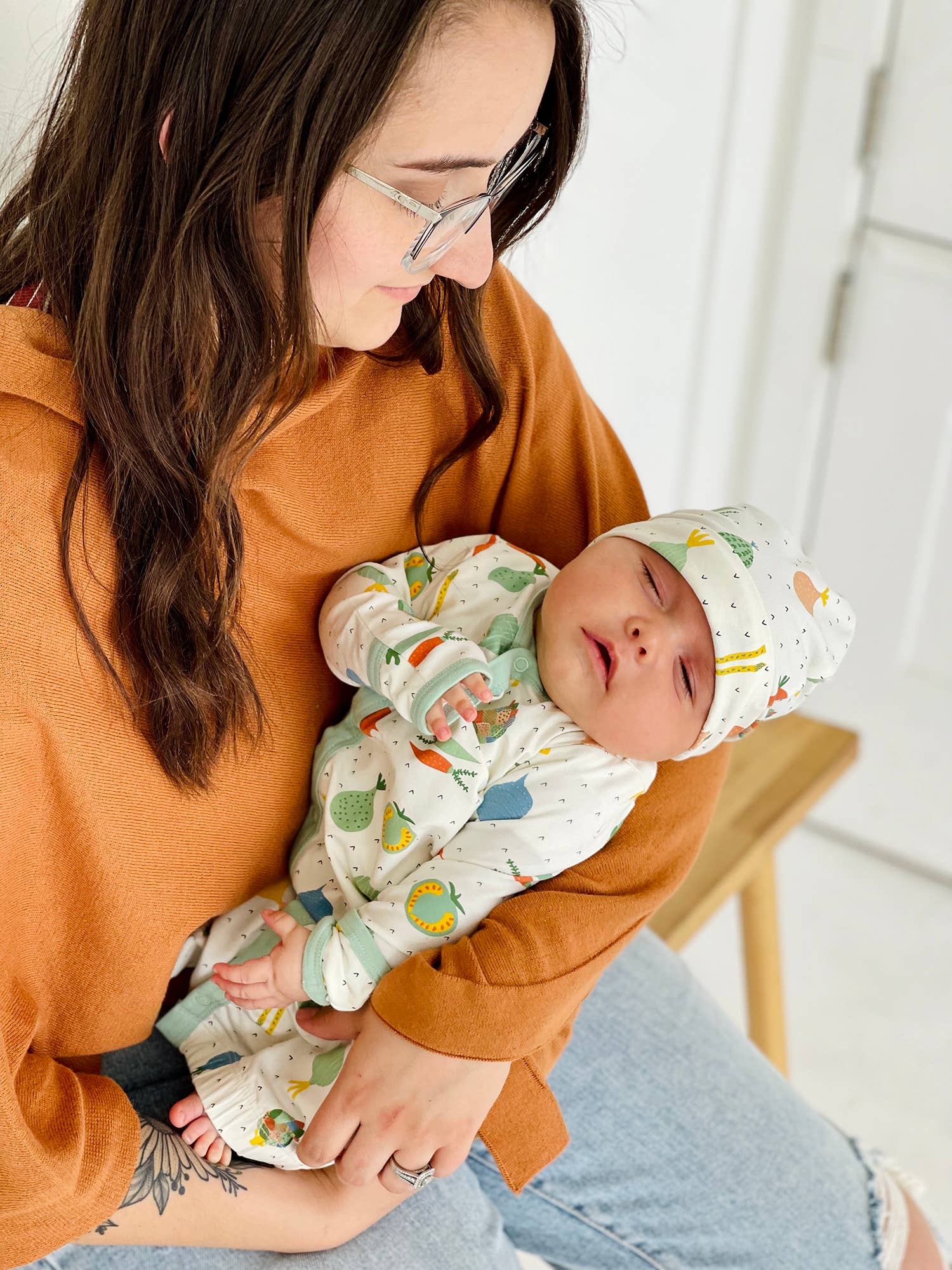 Natuurlijk Veggie Kimono-slaapjurk voor baby's (biologisch katoen) voor groothandel op Faire2
