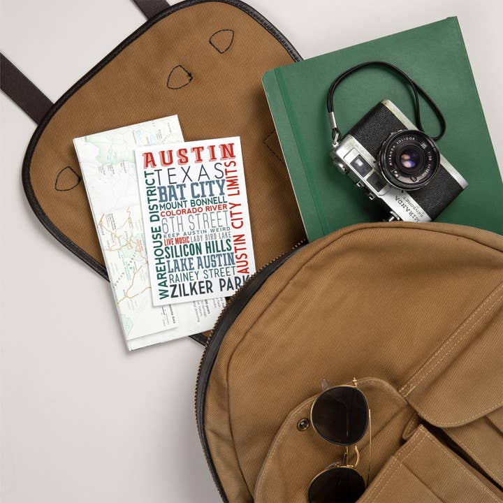 Lantern Press - Wholesale Postcard - PREMIUM POSTCARDS Austin, Texas, Typography