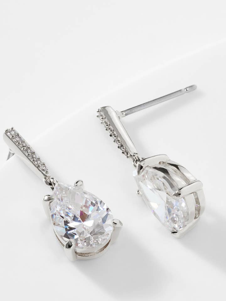 BOUCLES D'OREILLES COLETTE CZ PEAR DROP POST pour la vente par NADRI