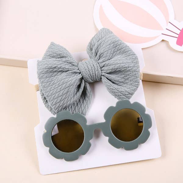 Little Trendy - Wholesale Sunglasses - Kids - Baby Kids Sunglasses and Headband 2pcs Set5