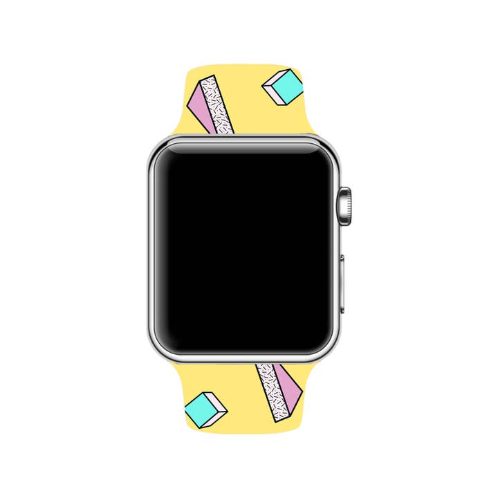 The Printed Llama – Pulseira de relógio - Mulher por atacado – Pulseira colorida abstrata para Apple Watch Series 1-9, SE, Ultra1