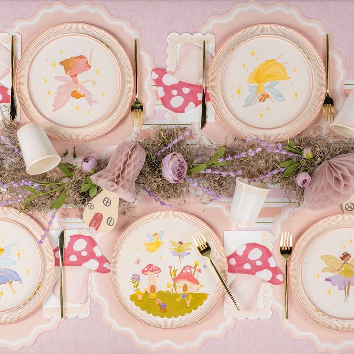 Gatherings by Curated Paperie - Wholesale Disposable plate - FAI25-DNP2-Fairy Garden Dinner Plates2