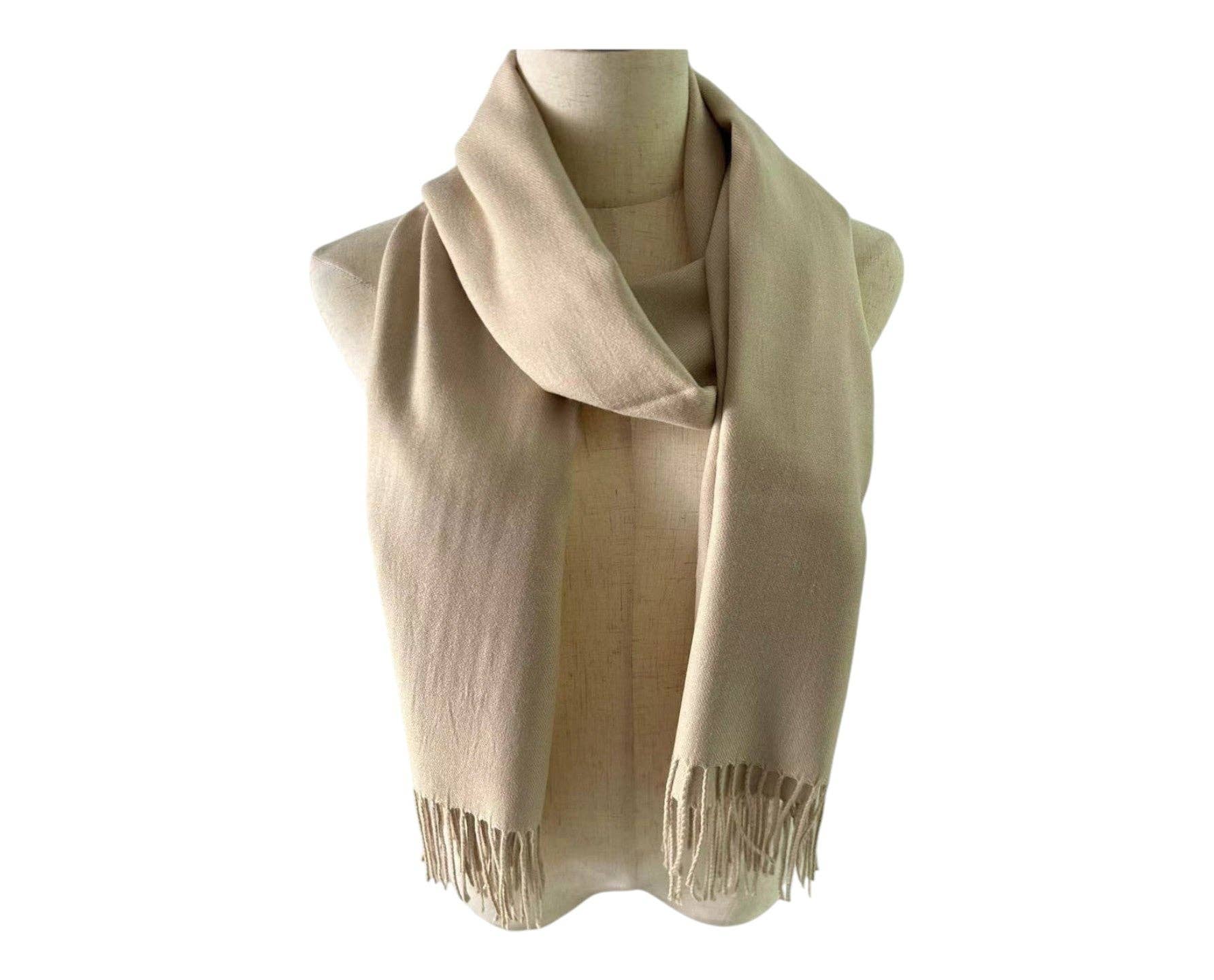 TAPA fashion – wholesale Scarf – Women's – Cashmere Feel Plain Scarves SCF4670 (12PC)16