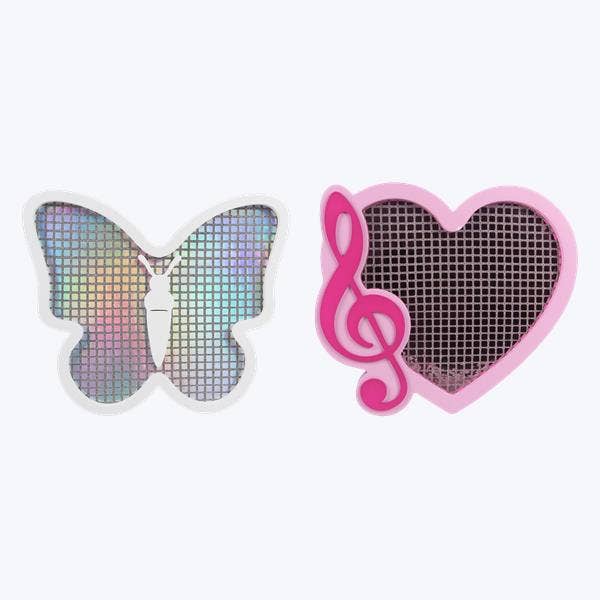 Wood Butterfly & Music Heart Signs With Mirror Ball Tiles for wholesale by Young's