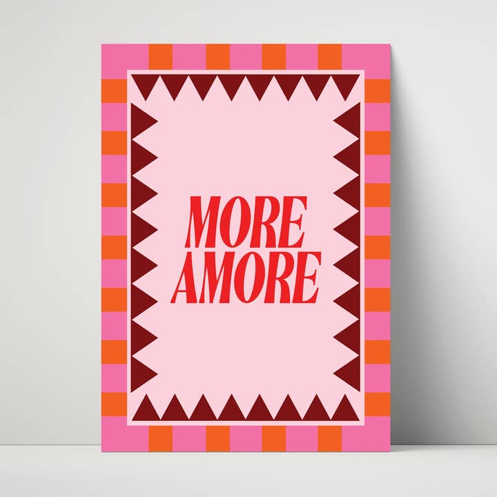 Stampa d'Arte Più Amore Colorato per la vendita all'ingrosso da parte di Maddison Ball Creative