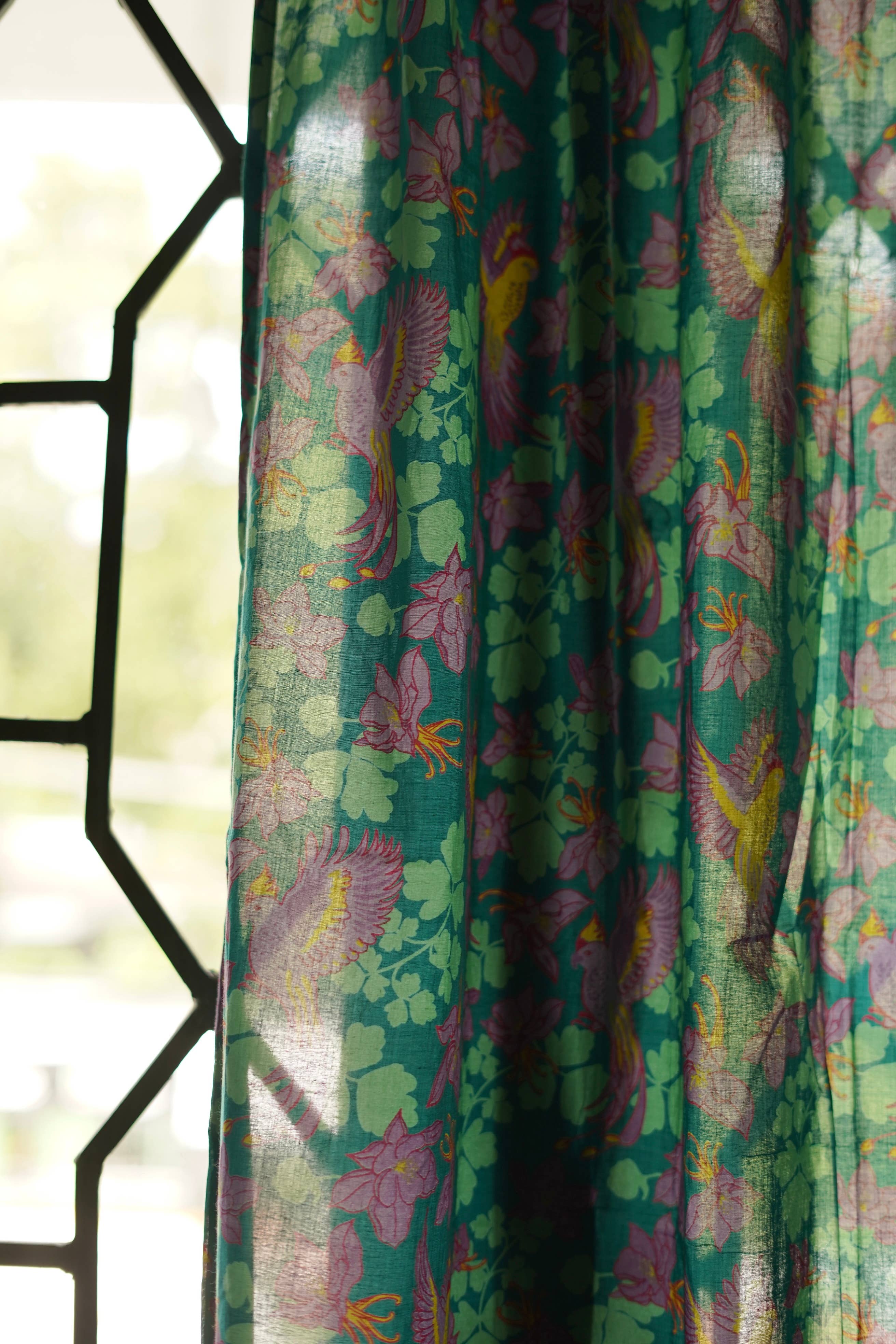 Annahmol - Wholesale Curtain - Vintage Inspired Botanical Sheer Curtains: Assorted Prints20