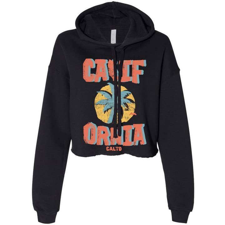 Sunset California Love Cropped Hoodie voor wholesale door State Bliss