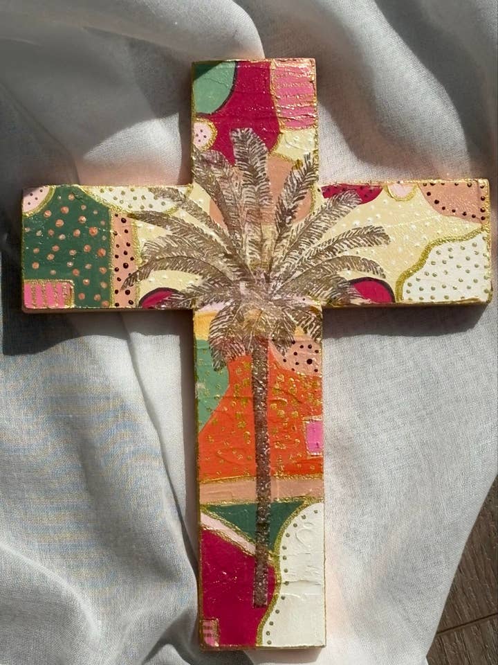 Desert Palm Cross Wall tile for wholesale by Hunter Kay Design