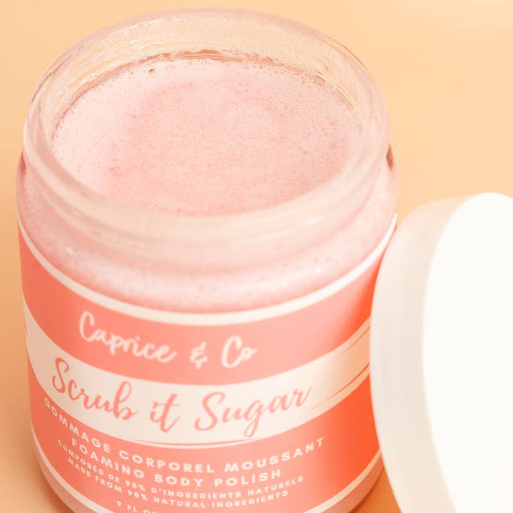 Foaming Body Scrub - Pomegranate & Apple Nectar for wholesale by Caprice & Co