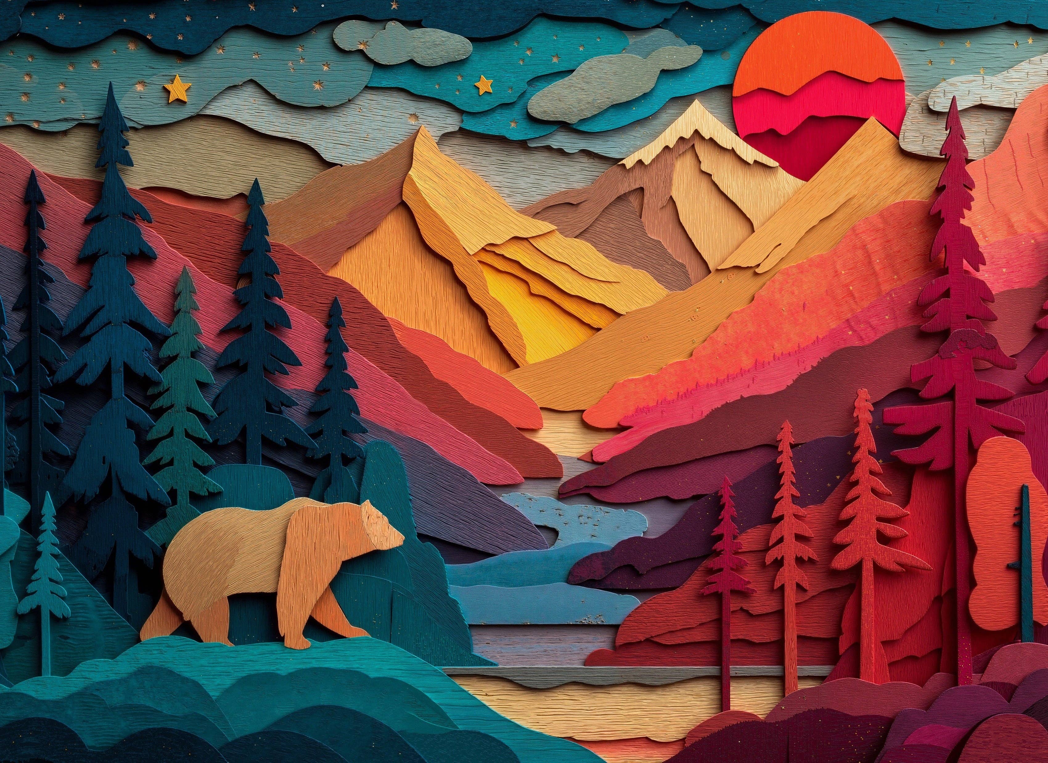 Final Piece Puzzles – Engroshandel Puslespil - Voksen – Nr. 8 - Bjørneland1